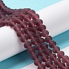 Transparent Glass Beads Strands EGLA-A034-T6mm-MD13-2