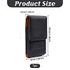 Rectangle Cowhide Mobile Phone Waist Belt Pouches AJEW-WH0596-953A-2