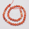 Natural Fire Crackle Agate Bead Strands G-K166-07F-8mm-10-2