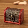 Retro Engraved Wood Jewelry Storage Treasure Boxs with Clasps PW-WG63114-04-1