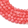 Dyed Synthetic Rhodochrosite Beads Strands GG-CBA0389-A03-4mm-4