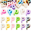 20Pcs UV Plating Opaque Acrylic European Beads OACR-TADJ0001-16P-1