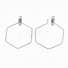 304 Stainless Steel Wire Pendants STAS-T051-006-3