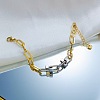 Dou Tone 304 Stainless Steel Paperclip Chain Bracelets WGBC220-01-4
