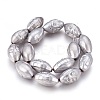 Electroplated Non-magnetic Synthetic Hematite Beads Strands G-P392-M09-1