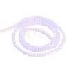 Baking Paint Transparent Glass Beads Strands DGLA-F029-J2mm-07-3