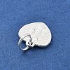 925 Sterling Silver Heart with Capital Letter Charms STER-S009-13F-S-2