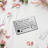 Rectangle 201 Stainless Steel Blank Thermal Transfer Wallet Card DIY-WH0252-011-5