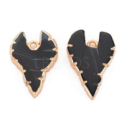 Natural Agate Pendants G-N326-122C-1