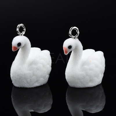 Flocky Resin Pendants RESI-N032-13-1