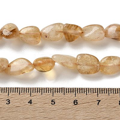 Natural Citrine(Heated) Beads Strands G-F827-A01-02-1