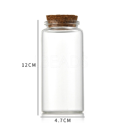 Glass Bottle CON-WH0085-73G-1