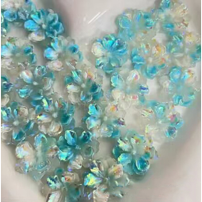 Luminous Resin Cabochons RESI-E033-02C-1