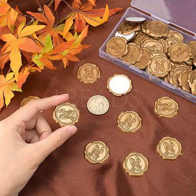 60Pcs Adhesive Wax Seal Stickers DIY-CP0006-30-07-1