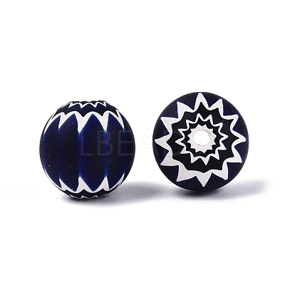 Handmade Millefiori Glass Round Beads LA-N002-12A-1