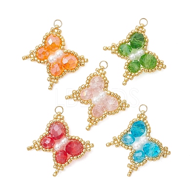 Glass Pendants PALLOY-MZ01285-1