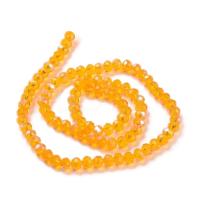Electroplate Glass Beads Strands X1-EGLA-A034-T4mm-L11-1