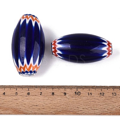 Handmade Millefiori Glass Barrel Beads LA-N002-35A-1