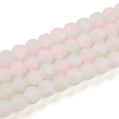 Crackle Glass Beads X1-GLAA-N009-8mm-01-1