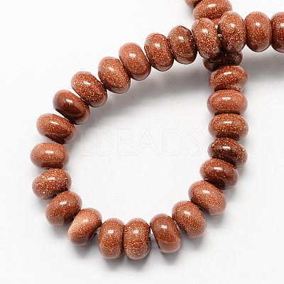 Synthetic Goldstone Beads Strands X-G-S105-8mm-10-1