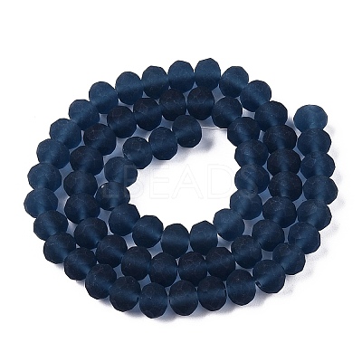 Transparent Glass Beads Strands EGLA-A044-T8mm-MD12-1