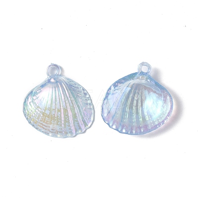 UV Plating Opaque Acrylic Pendants PACR-M003-16E-1
