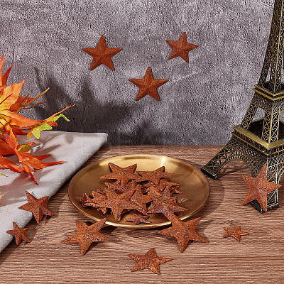 30Pcs 3 Style Rust Iron Pendants IFIN-GF0001-28-1