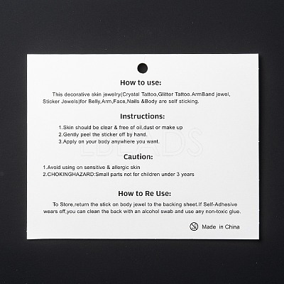 Acrylic Face Gems Stickers LS-MRMJ-F014-01-1