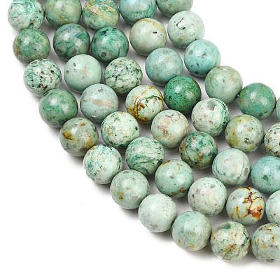 Natural Peruvian Turquoise(Jasper) Beads Strands G-F836-A02-8mm-1
