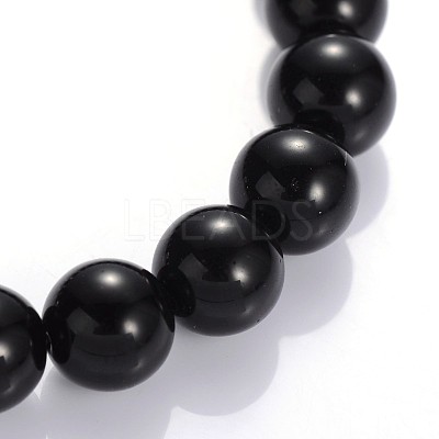 Buddha Head Gemstone Beaded Stretch Bracelets BJEW-JB01864-06-1