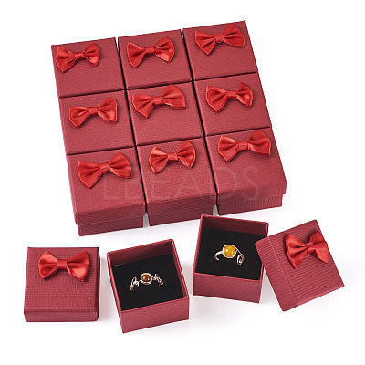 Square Cardboard Paper Ring Gift Storage Boxes CON-TAC0001-17G-1