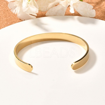 304 Stainless Steel Blank Cuff Bangles BJEW-E361-11G-1