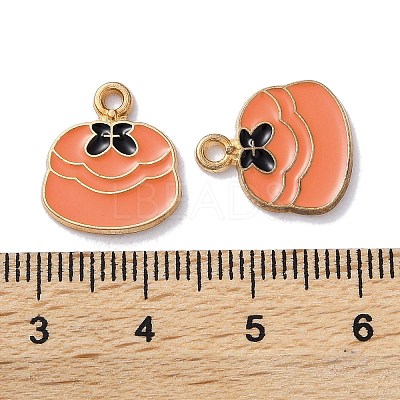 Alloy Enamel Pendants ENAM-O001-11T-G-1