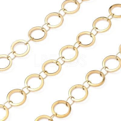 304 Stainless Steel Ring Link Chains CHS-G044-05G-05-1