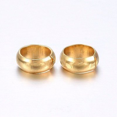 304 Stainless Steel Crimp Beads Covers X-STAS-O098-04G-01-1
