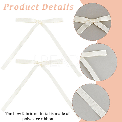 80Pcs Bowknot Polyester Ornament Accessories FIND-SC0020-89A-1