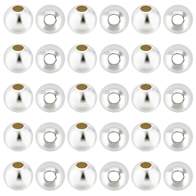 40Pcs 925 Sterling Silver Beads STER-BBC0005-99-1