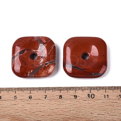 Natural Red Jasper Pendants G-Q602-02H-1