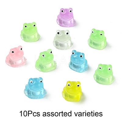 10Pcs Luminous Resin Display Decorations RESI-YW0004-11B-1