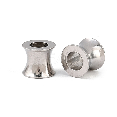Tarnish Resistant 304 Stainless Steel European Beads STAS-E039-1-1
