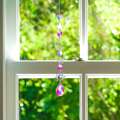 1Pc Iron Big Pendant Decorations DJEW-CN0001-37B-1