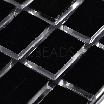 Cuboid Organic Glass Ring Display Boxes RDIS-N015-03-1