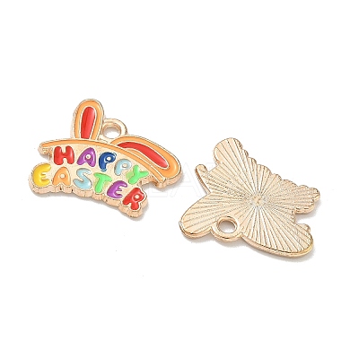 Easter Alloy Enamel Pendants LS-ENAM-I055-01KCG-05-1