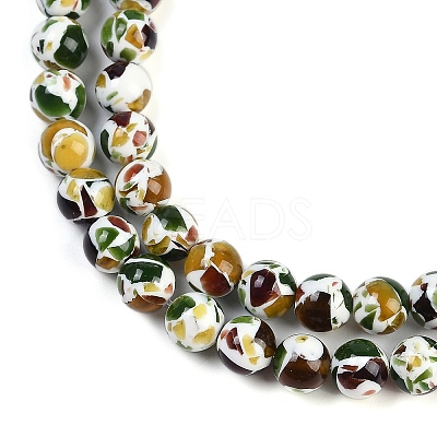 Sythetic Amber Beads Strands G-M199-02D-1