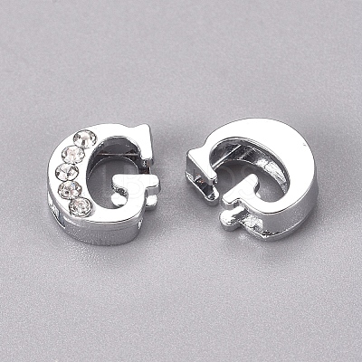 Alloy Slide Charms LS-PALLOY-WH0066-21G-1