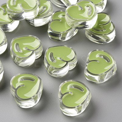 Transparent Enamel Acrylic Beads TACR-S155-004D-1