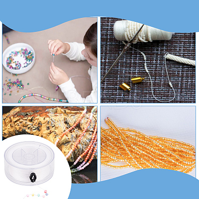 Nylon Beading Threads OCOR-WH0082-250A-1