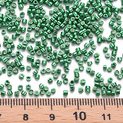 Plated Glass Cylinder Beads SEED-S047-E-002-1