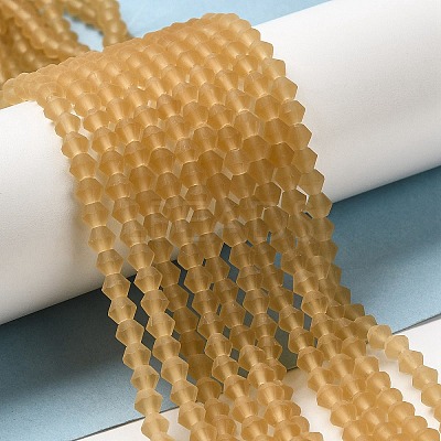 Imitate Austrian Crystal Frosted Glass Beads Strands EGLA-A039-T3mm-MD18-1