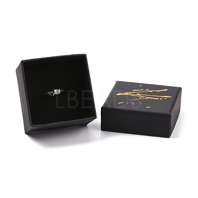 Hot Stamping Cardboard Jewelry Packaging Boxes CON-B007-01A-1